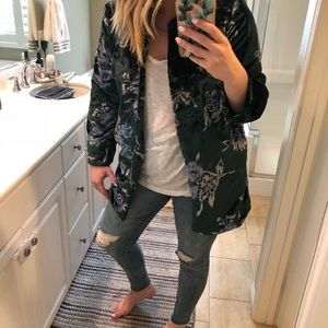 Green boyfriend blazer  Anthropologie